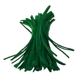 Hastes De Chenille Limpa cachimbo 30cm Verde Bandeira 100 Un