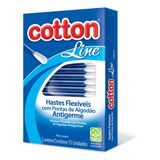 Hastes Flexíveis 75 Und 50 Cxs Cotonete Atacado Cotton Line