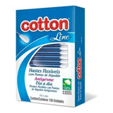 Hastes Flexíveis Caixa C 150 Unid Cotonete Cotton Line