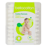 Hastes Flexíveis Ponta Especial Bellacotton Baby C 50 Unid 