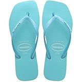 Havaianas Chinelo Havaianas Slim Square Glitter Neon Azul