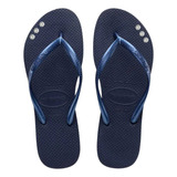 Havaianas Slim Com Strass Ponto De Luz Chinelo Dia Das Maes