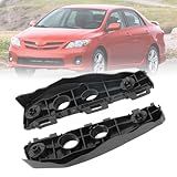 Havgufil Suporte De Para-choque Dianteiro Para Toyota Corolla 2011-2013 Lado Esquerdo E Lado Direito Do Passageiro Substitui TO1042114- TO1043114-52115-02170- 52116-02170- Pacote Com 2