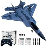 HAWK S WORK Avião RC De 2 Canais Avião F 22 Pronto Para Voar Controle Remoto De 2 4 GHz Fácil De Pilotar Planador RC Para Crianças E Iniciantes