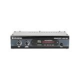 Hayonik, Amplificador 4 Canais, 40w Rms, Com Entrada óptica, Bluetooth, Usb, Rádio Fm, Entrada Para Microfone, Equalizador - Compact 400od