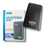 Hd Externo 320gb Usb 3.0 Slim Portátil Pc Note Desktop Nfe