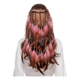Headband Hippie Cocar Tiara Penas Carnaval Enfeite Cabelo