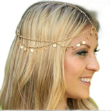 Headband Tiara Tassel Cigana Tribal Boho Hippie Gipsy