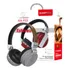 Headphone Bluetooth Ka-933 Estéreo Premium Couro Cor Cinza