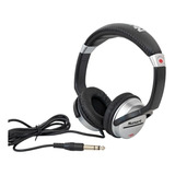 Headphone Numark Hf125 C/ Cabo De 1,5m E Conector P2 Ou P10 Cor Preto/prateado