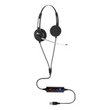 Headset Bi auricular Usb Voip C Canc Ruídos Premium Fp 360
