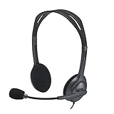 Headset Com Fio Logitech H111 Com Microfone Com Redução De Ruído E Conexão 3 5mm