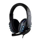 Headset Gamer Com Fio Microfone Entrada P3 Fone De Ouvido Anti Ruído Headphone Compatível Com Xbox One PS4 PS5 E PC