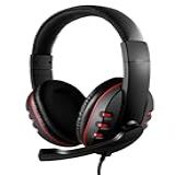 Headset Gamer Fone De Ouvido Microfone Retratil P3 3 5mm Smartphone Pc Notebook Vermelho 