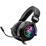 Headset Gamer Fone De Ouvido Over Ear Haiz Hz K20 Preto Com Luz Led