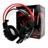 Headset Gamer Fone Headphone Led Vermelho