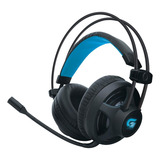 Headset Gamer Fortrek Pro H2 C Led Azul P2 Preto