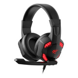 Headset Gamer Havit Gamenote H2032d Preto vermelho Cor Preto Luz Vermelho