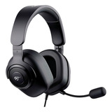 Headset Gamer Havit H2230u Usb Único Microfone Removível Cor Preto Luz Azul
