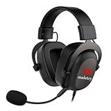 Headset Gamer Headphone Fone De Ouvido Com Microfone 7 1 MALETRY Alto Falante Magnético De 53mm Plug 3 5mm Compatível Com XBOX ONE S X 360 PS4 5 PC Preto 