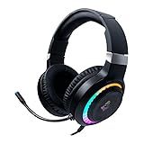 Headset Gamer Mancer Twilight Rainbow Drivers 50mm Preto MCR TLT RGB02