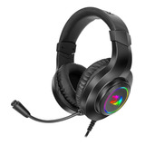 Headset Gamer Redragon Hylas Preto H260 Rgb Drivers 50mm Usb