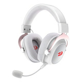 Headset Gamer Redragon Zeus Pro Sem Fio 2 4ghz 7 1 Rgb White