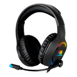 Headset Gamer Rgb Holt Preto Fortrek P2 Y Adap P3