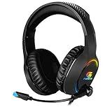 Headset Gamer RGB Holt Preto FORTREK