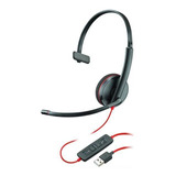 Headset Mono Usb Blackwire C3210 Usb a Single Plantronics