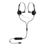 Headset Mono Usb Cabo Y C 02 Fones Htu 300 Voip Topus