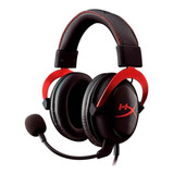 Headset Over ear Gamer Hyperx Cloud Ii Vermelho Com Luz Led
