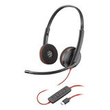 Headset Plantronics Blackwire C3220 Duo Usb C 209749 101