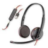 Headset Plantronics Estéreo C3225 Usb P n 209747 101
