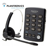 Headset Plantronics Practica T110 Completo E Higienizado