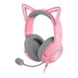 Headset Razer Kraken Kitty V2 Usb Quartz Rosa Unissex