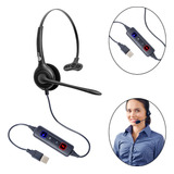Headset Top Use Fp 350 Usb Com Cancelador De Ruído