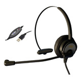 Headset Usb Voip C Cancelador De Ruído Mod Dh 60 Zox