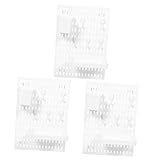 HEALLILY 3 Partidas Organizador Cozinha Organizador De Cozinha Organização De Artesanato Painel Perfurado Prateleiras De Armazenamento Gancho Kit De Combinações Pegboard Suíte