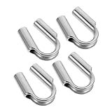 HEALLILY 4 Peças Conjunto Colar Rigging Friso Cabo De Corda De Fio De Aço Inoxidável Dedais Corda Dedal Cabo De Corda Colar De Fio Cabo De Corda De Aço Inoxidável Cabo De Corda Dedal