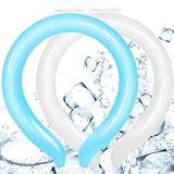 HealsTok Tubo De Resfriamento De Pescoço Anel De Gelo Reutilizável Envoltórios De Pescoço Refrescantes Para O Calor Do Verão Anel De Resfriamento De Pescoço Sem Mãos Para Atividades Ao Ar Livre 