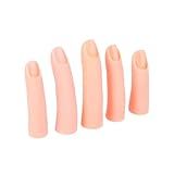 Healvian Praticar Dedos Para Unhas Prática De Nail Art Modelo De Manicure Dedos Falsos Para Acrílico Dedos De Treinamento De Manicure Kits De Unhas De Gel Pedaço De Como