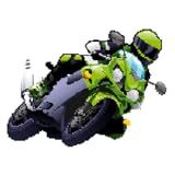 Heavy Bike Pixel Art Coloring Games