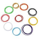 HEEPDD Filamento De Caneta De Impressora 3D 10 Cores Refil De Filamento De Caneta ABS PLA Material De Plástico Para Crianças Adultos Artesanato Modelo DIY PLA 