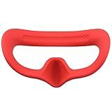 HeiyRC Almofada De Silicone Para Os Olhos DJI AVATA Goggles 2 Face Capa De Almofada à Prova De Suor Antiderrapante Lavável Acessórios De Enchimento Facial Vermelho 