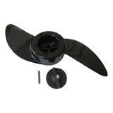 Hélice 2 Pás Motor Elétrico Phantom 34lb   Porca   Pino 12v