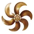 Hélice 6 Pás 40cm P  Ventiladores Ventisol Dourada
