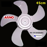 Hélice Circulador Arno Turbão C45 Branco 5 Pás 10 Unidades