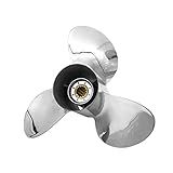 Hélice Inox Motor Popa Mercury Mari 75 90 115 125 HP 13 Passo 19