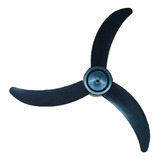 Hélice Para Ventilador Parede Coluna Ventisol 60cm 3 Pás Preta Ø 52 Cm